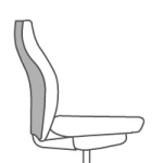 Klädd rygg med baksida plast