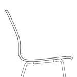 Unupholstered seat