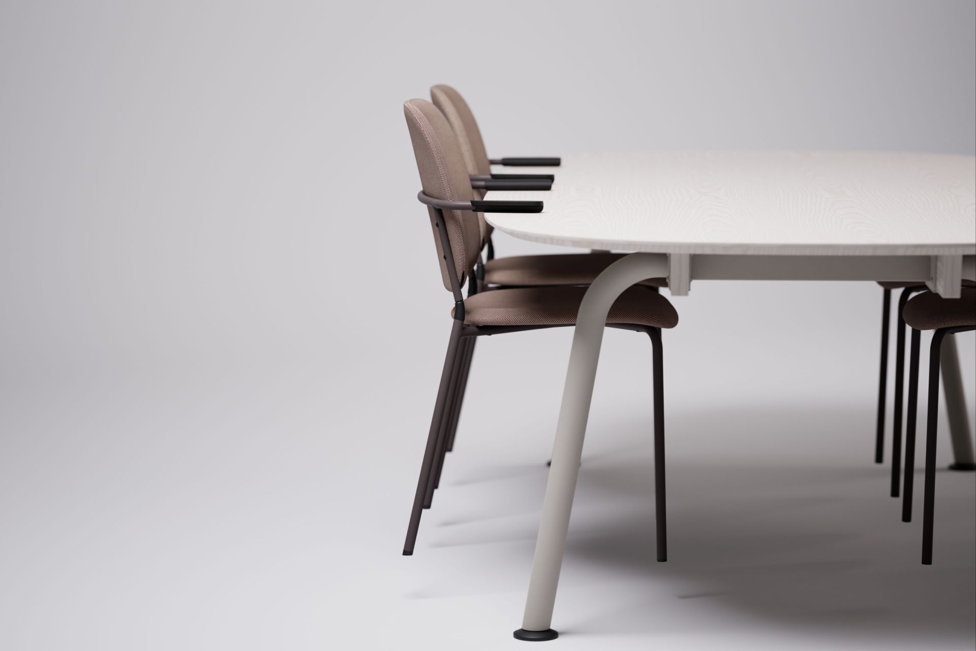 Bow Stol med metallben produktbild 3