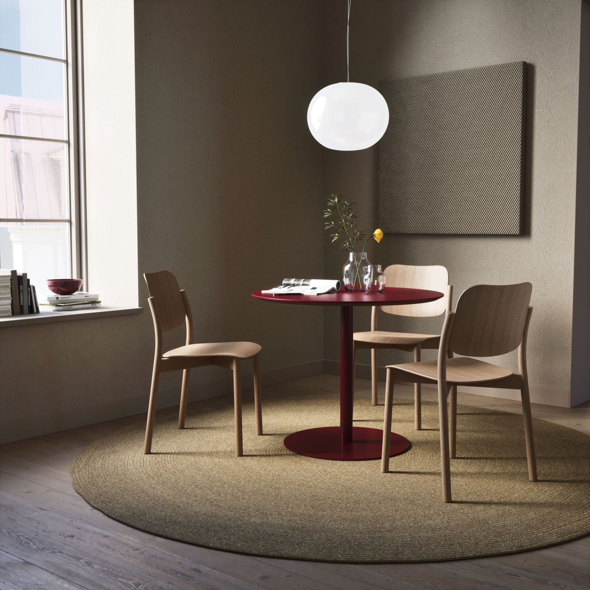 Chat Table with round base product image 3