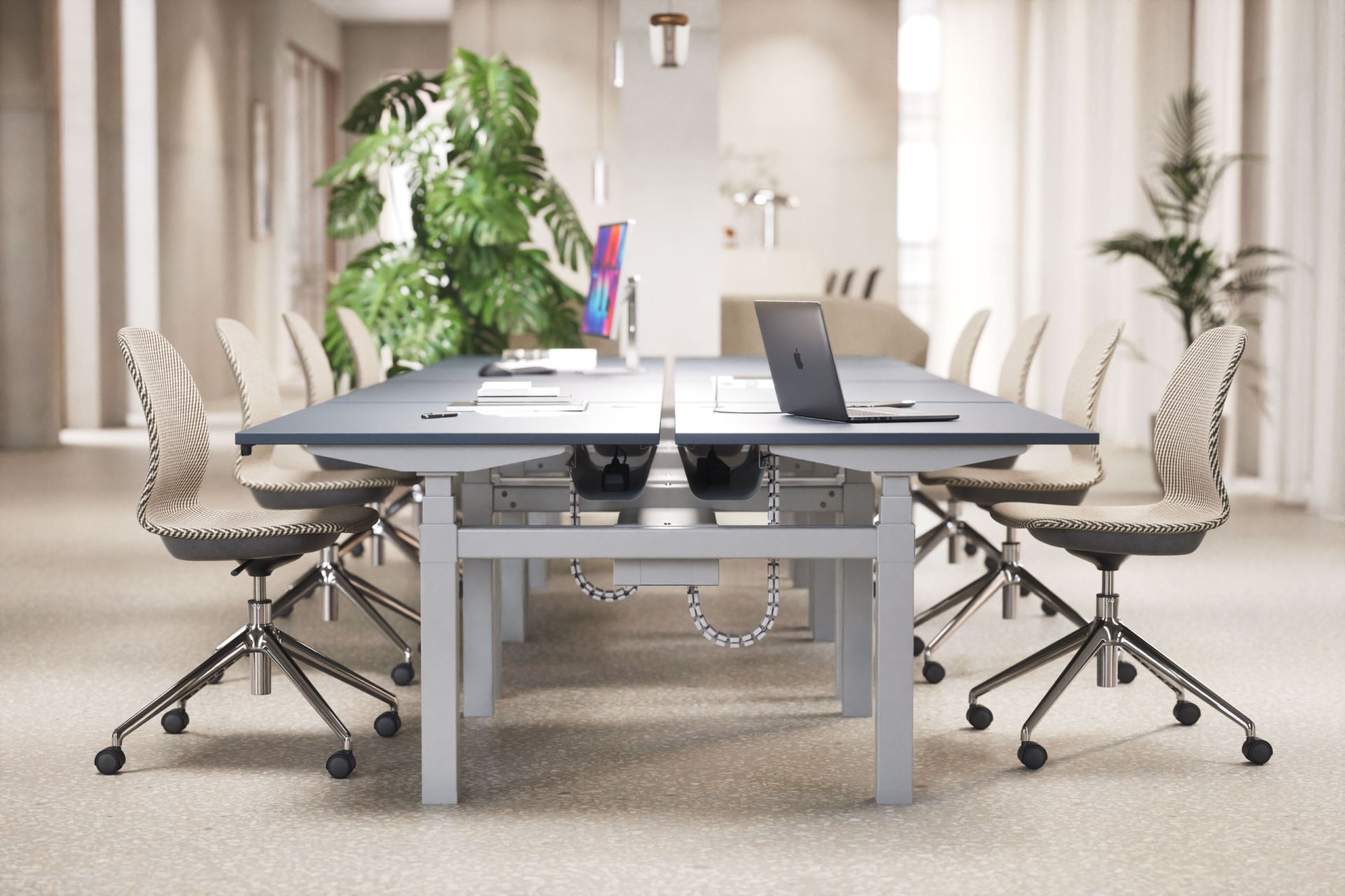 Bench Sitt/stå, två arbetsplatser produktbild 11