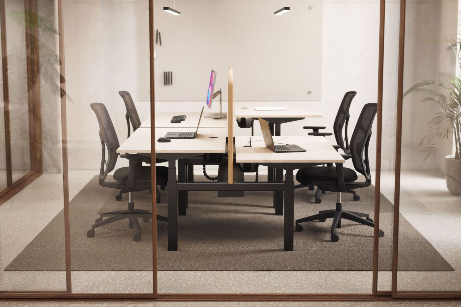 Bench Sitt/stå, två arbetsplatser produktbild 12