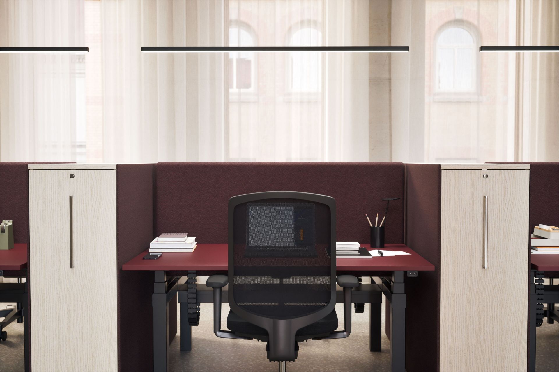 Bench Sitt/stå, två arbetsplatser produktbild 14